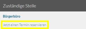 Jetzt einen Termin reservieren