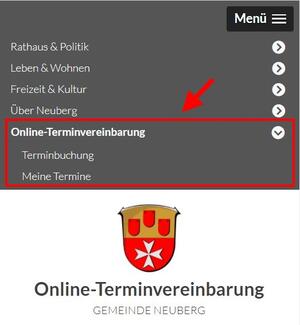 Terminbuchung Mein Termin mobil