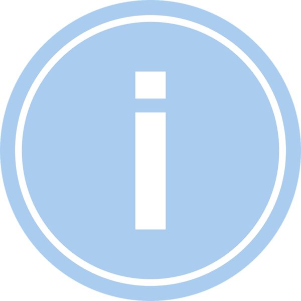 Bild vergrößern: Info Logo hellblau